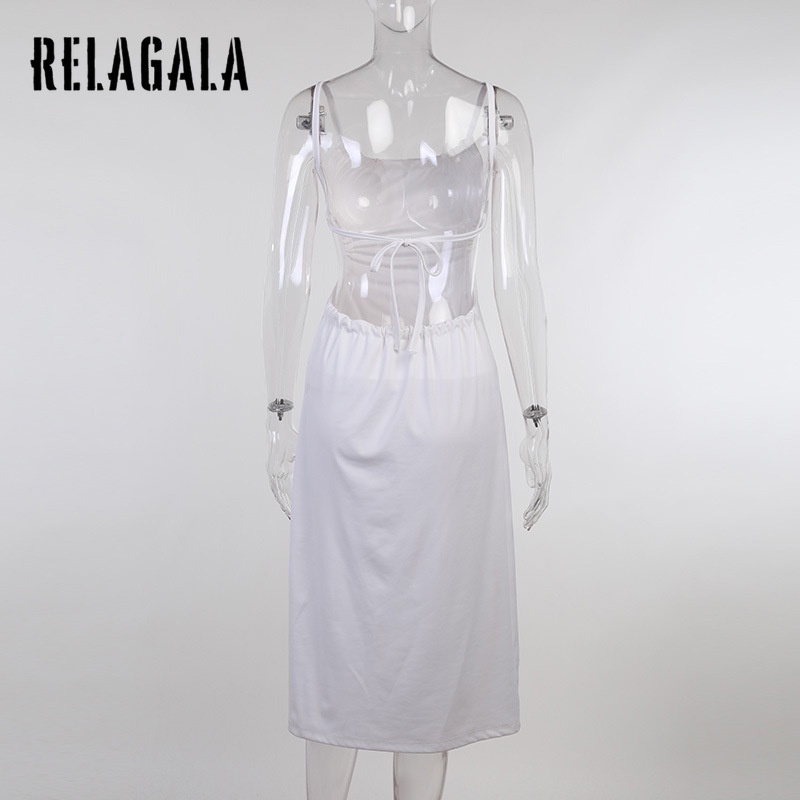 Đầm Dài Hở Vai Dáng Ôm Hở Lưng Thời Trang Cho Nữ