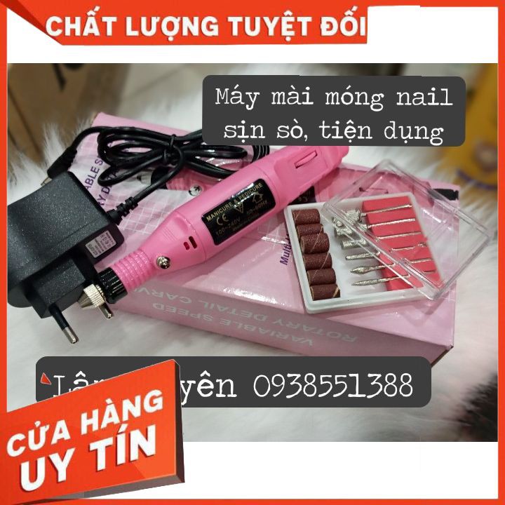 Máy Mài Móng Cầm Tay Làm Nail mini nhỏ cá nhân  Loại 1 có dây cáp điện trực tiếp siêu cao cấp xịn sò an toàn cho salon
