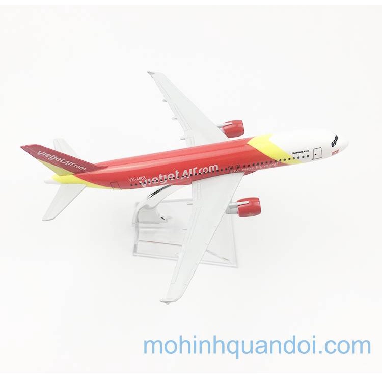 Mô hình VietJet Air 16cm Hợp kim