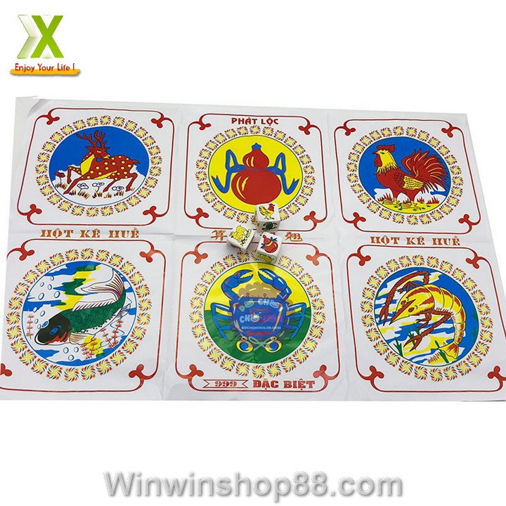 Bộ Đồ Chơi Lắc Bầu Cua Cá Cọp, Trò Chơi Vui Chơi Giải Trí Ngày Tết - Do_luu_niem