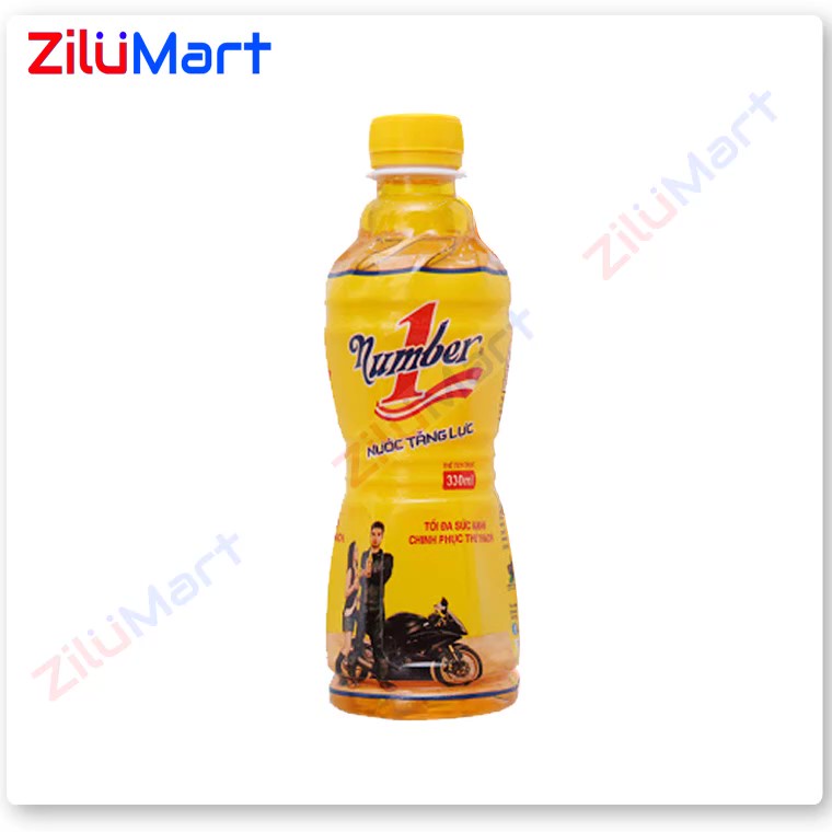 Lốc 6 chai nước tăng lực Number one loại 330ml