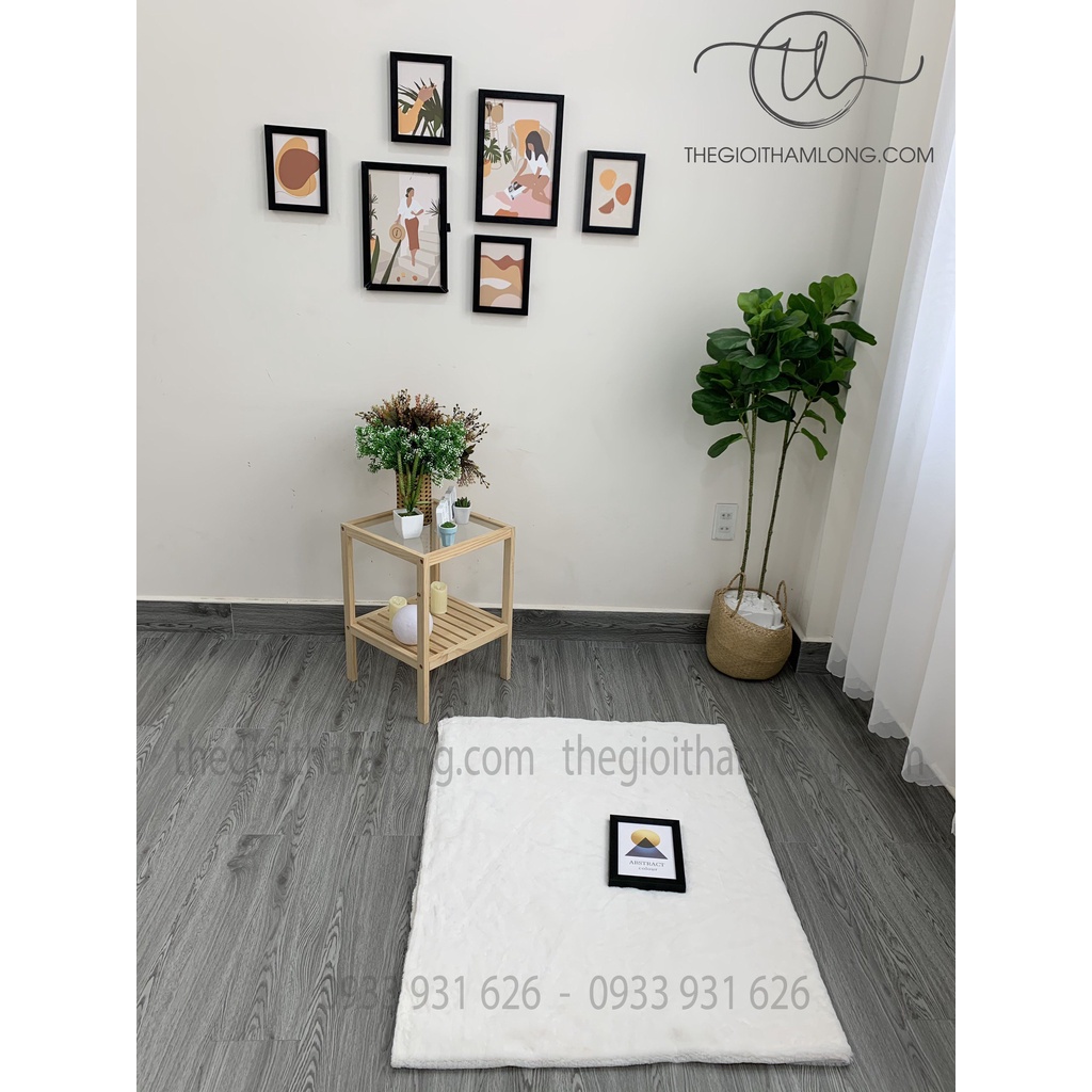 Thảm lông chụp hình lông ngắn nhiều màu size 50*80