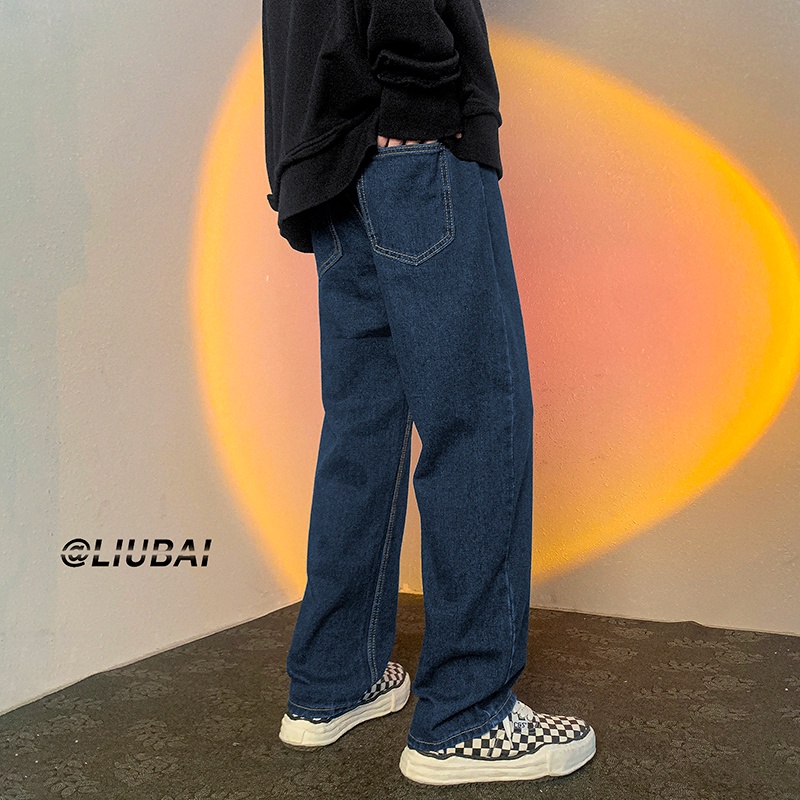 Quần jean Nam ống rộng - baggy nam hàn quốc - quần bò nam
