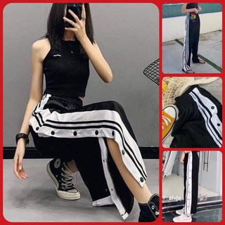 QUẦN JOGGER PHỐI SỌC NÚT BẤM