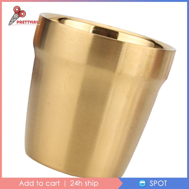 Cốc Uống Bia Bằng Thép Không Gỉ 304 Màu Vàng Kính