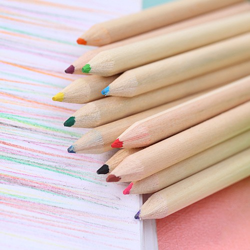 Set 12 Bút Chì Màu Sắc Dễ Thương Cho Bé
