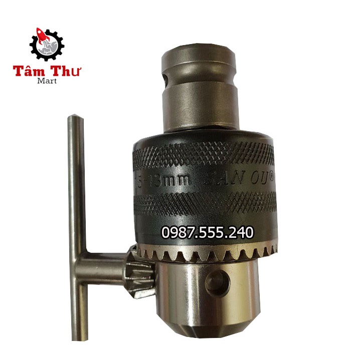 Đầu chuyển bulong 1/2 sang mang ranh để kẹp mũi khoan