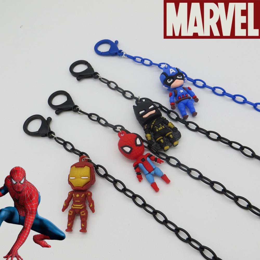 Dây Đeo Mắt Kính Acrylic Chống Thất Lạc Đa Năng Hình Mặt Nạ Batman/Siêu Nhân/Người Sắt Cho Trẻ Em
