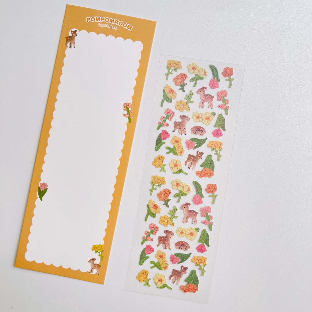 Peach 1Pcs GaLiCiCi Stickers INS same cartoon laser card stickers / transparent bottom exquisite DIY decorative stickers