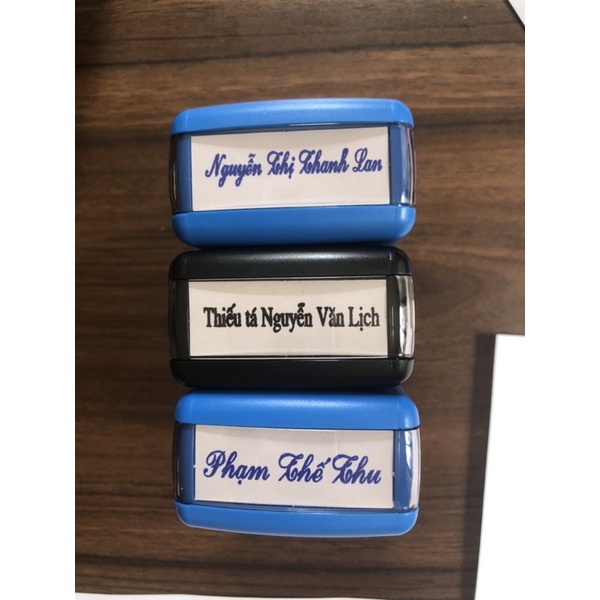 Khắc dấu tên 1 dòng Shiny tốt, giá siêu rẻ khắc siêu đẹp