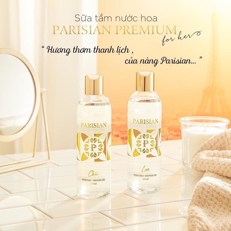 Sữa tắm Nước Hoa Nữ Parisian Premium 265ml | Thế Giới Skin Care