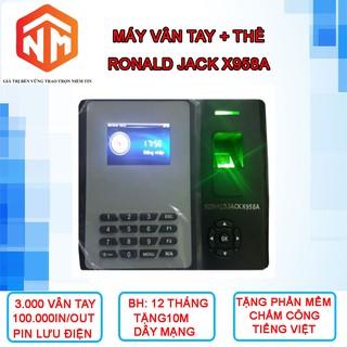 Máy chấm công vân tay Ronald Jack X958A - Máy Chấm Công Vân Tay - Nhật Minh