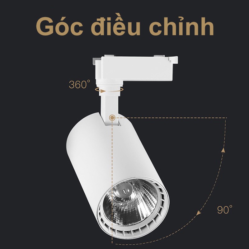 Đèn Led Rọi Ray Cob 12w 20w 30w 40w Siêu Sáng Chuyên Nghiệp Chất Lượng Cao