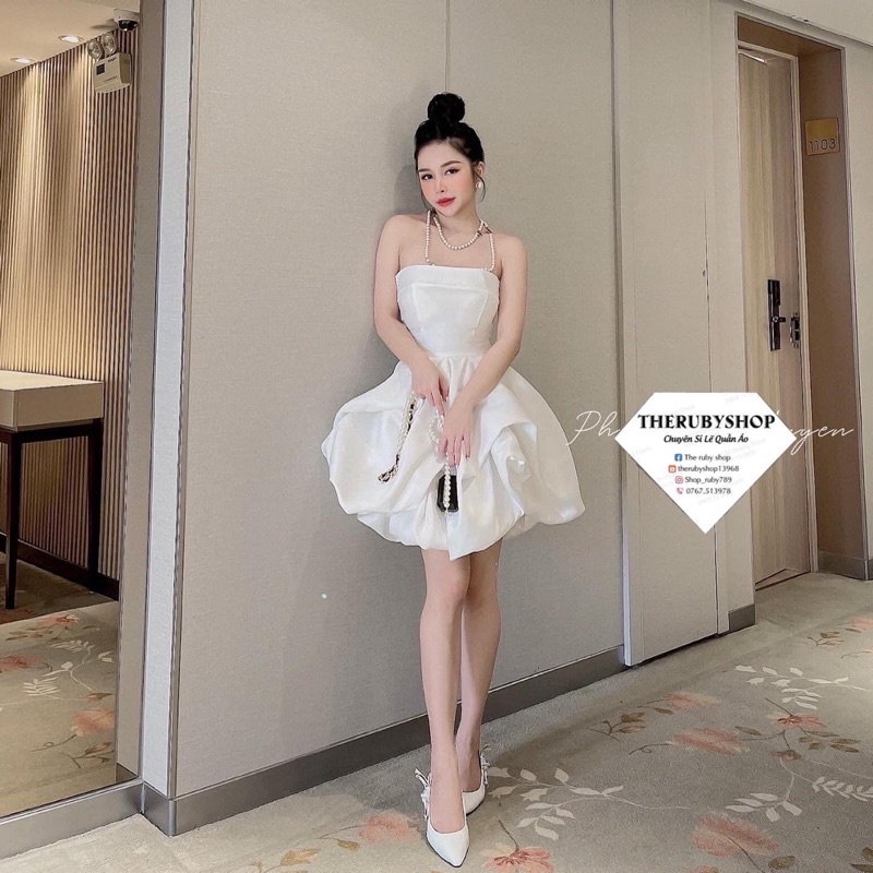 Đầm công chúa ngọc trinh xoè phồng