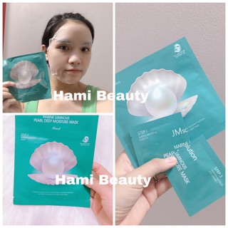 Mặt nạ 3 bước JW Sollution Ngọc Trai Dưỡng Ẩm Trắng Da
