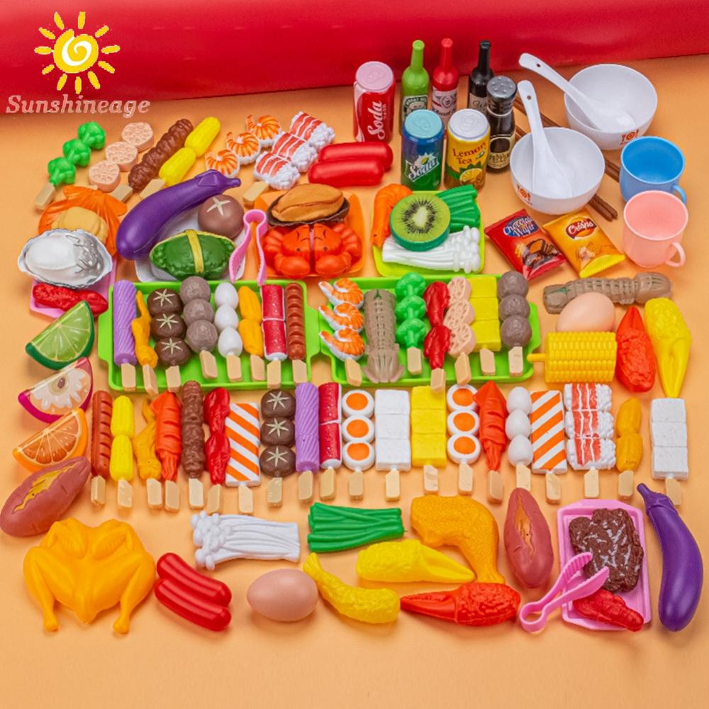 Bộ 110 Món Đồ Chơi Mô Phỏng Thức Ăn BBQ