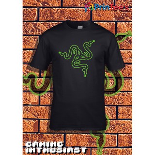 Áo Thun Thể Thao 100% Cotton In Logo Razer Kraken Now Plus Size Cho Nam
