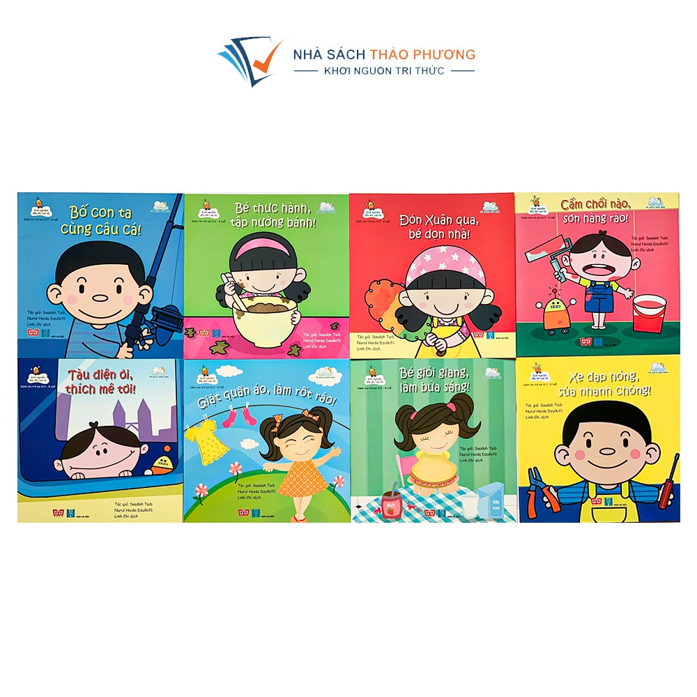 [MÃ giảm 40K]Sách - Kinh nghiệm đầu đời của tôi trang bị kỹ năng cho bé tự lập (Combo 8 cuốn)