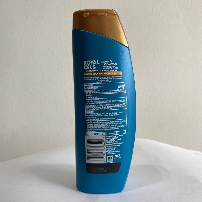 Dầu gội Head & Shoulder Mỹ sạch gàu mượt tóc không bị khô H&S Royal oils coconut oil