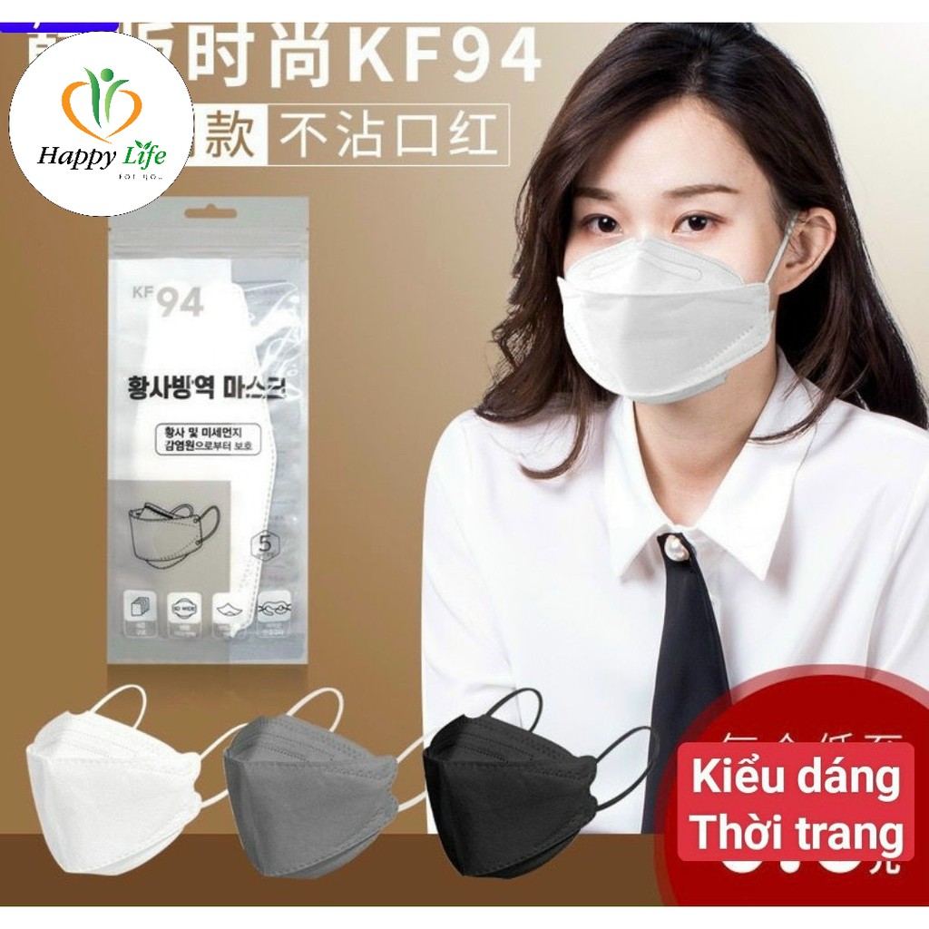Khẩu trang y tế chống bụi siêu mịn pm 0.25 kháng khuẩn 4 lớp KF94 công nghệ Hàn Quốc - Happy Life for You | BigBuy360 - bigbuy360.vn