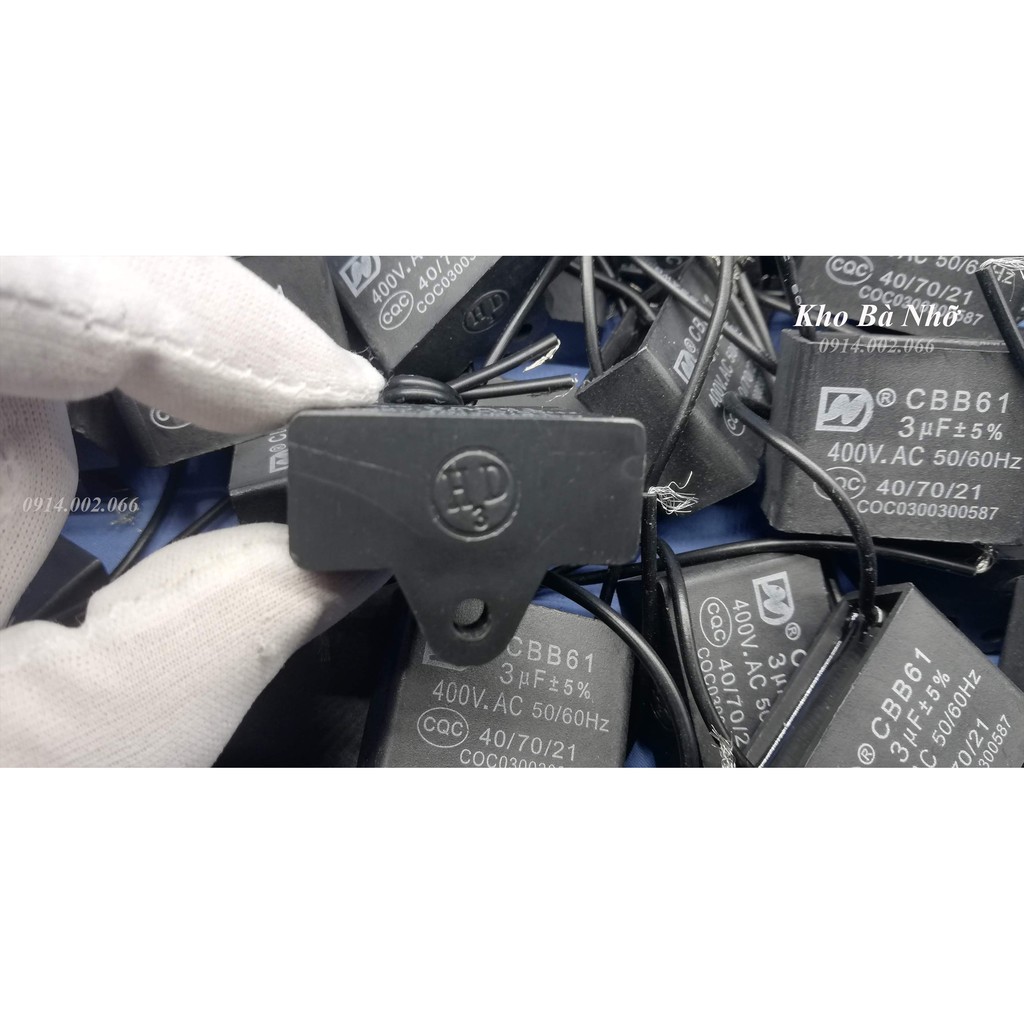 Combo 5 Tụ Quạt 3uf CBB61-400VAC