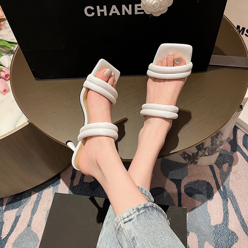 Guốc 2 dây phồng mang êm chân , mix đồ chanh sả