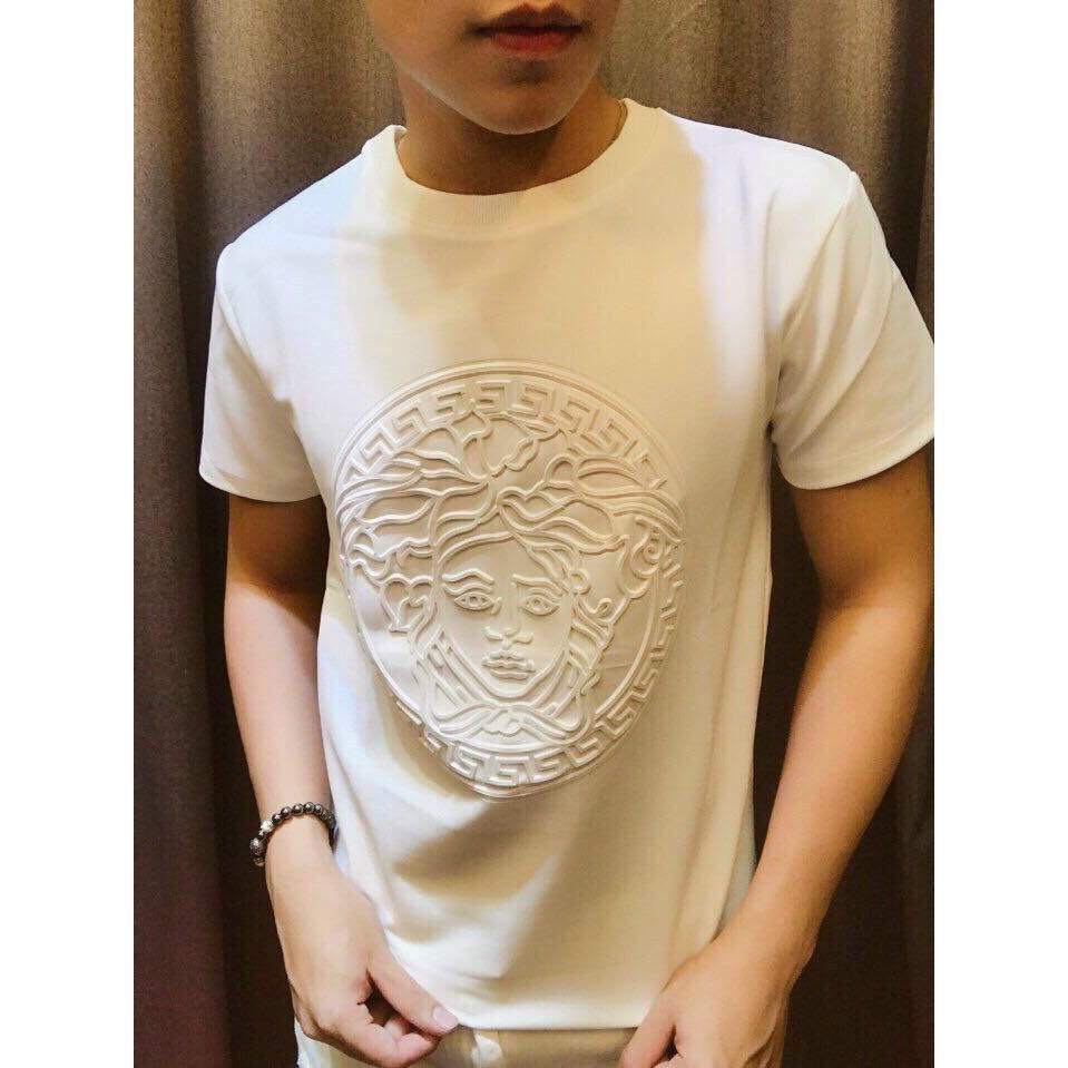 ÁO THUN NAM COTTON DẠP NỔI HỌA TIẾT