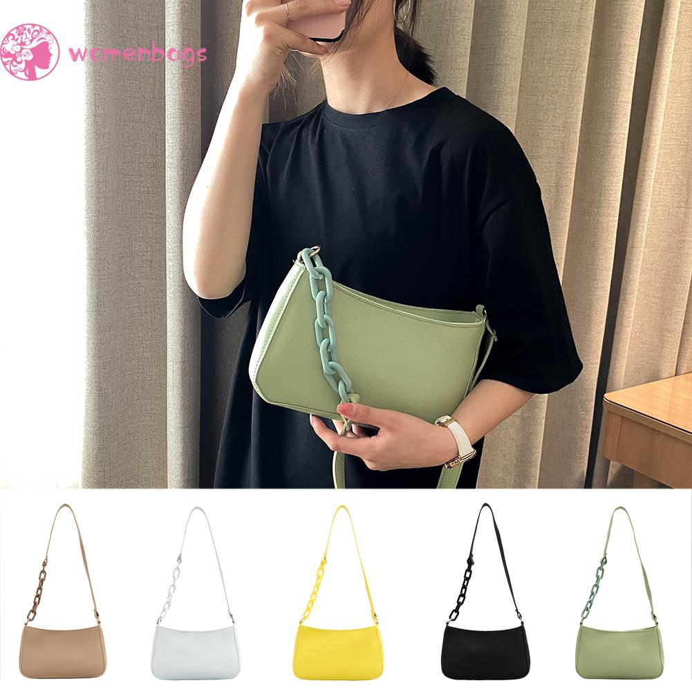 Túi xách bằng da PU màu trơn thời trang thường ngày cho nữ | BigBuy360 - bigbuy360.vn