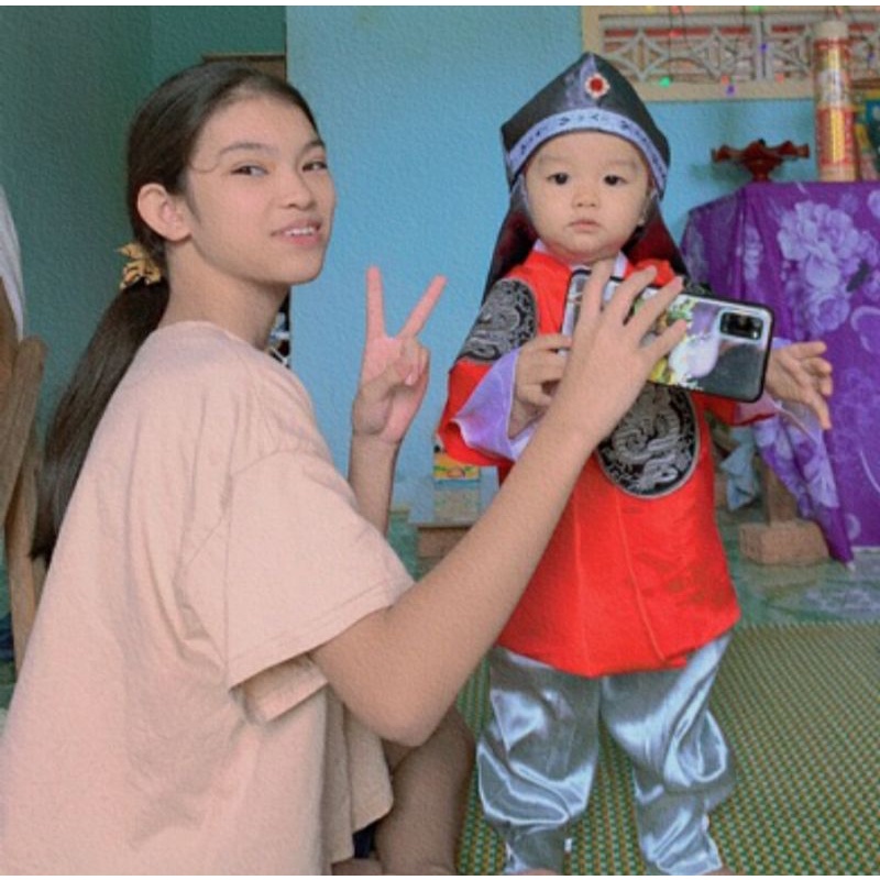 Mũ hanbok vải gấm hàn