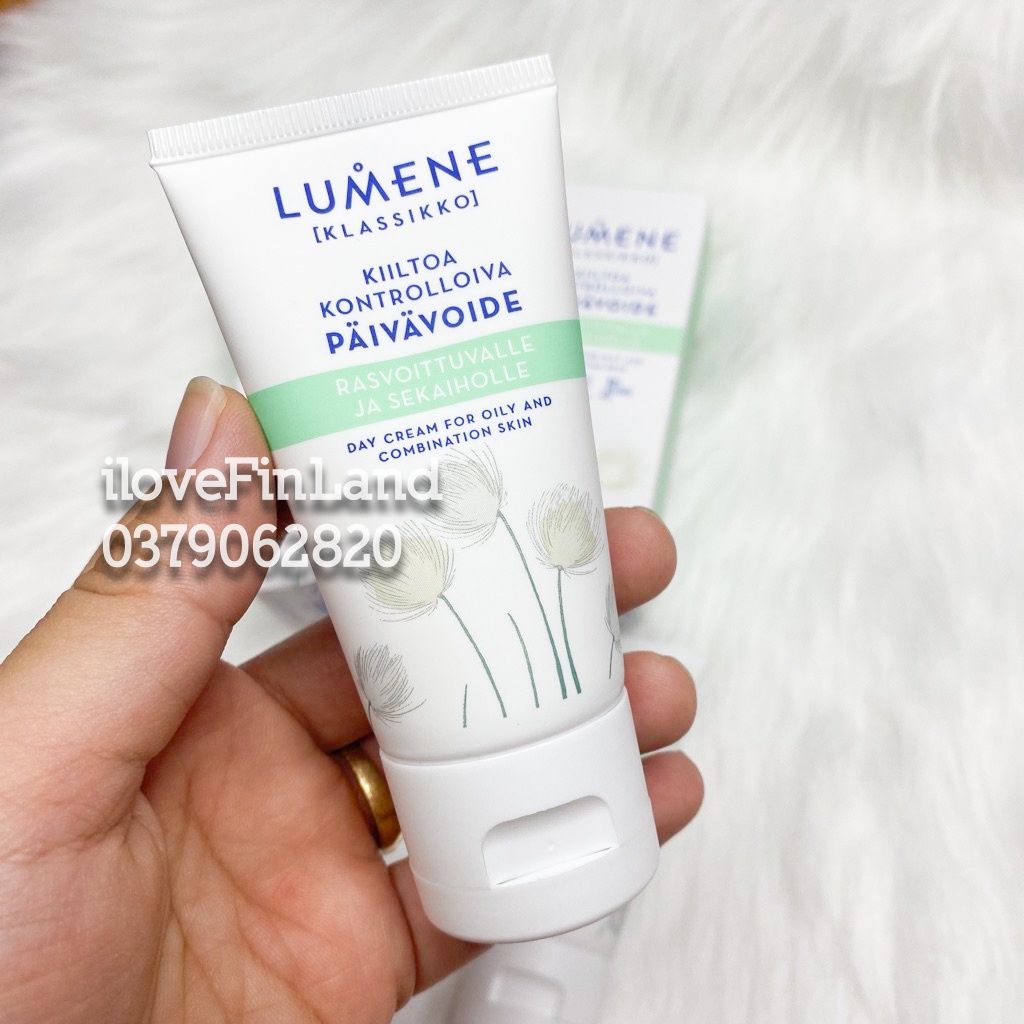 Kem Dưỡng Ẩm Ban Ngày Phần Lan Giúp Da Đẹp Thu Nhỏ Lỗ Chân Lumene cho da dầu và da hỗn hợp 50ml (có 