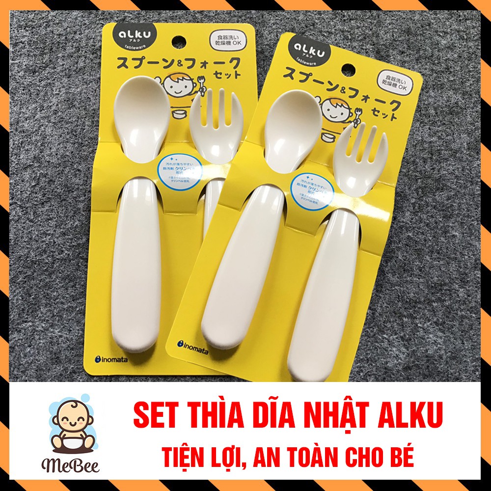 Set Thìa dĩa ăn dặm cho bé Inomata- Hàng nội địa Nhật