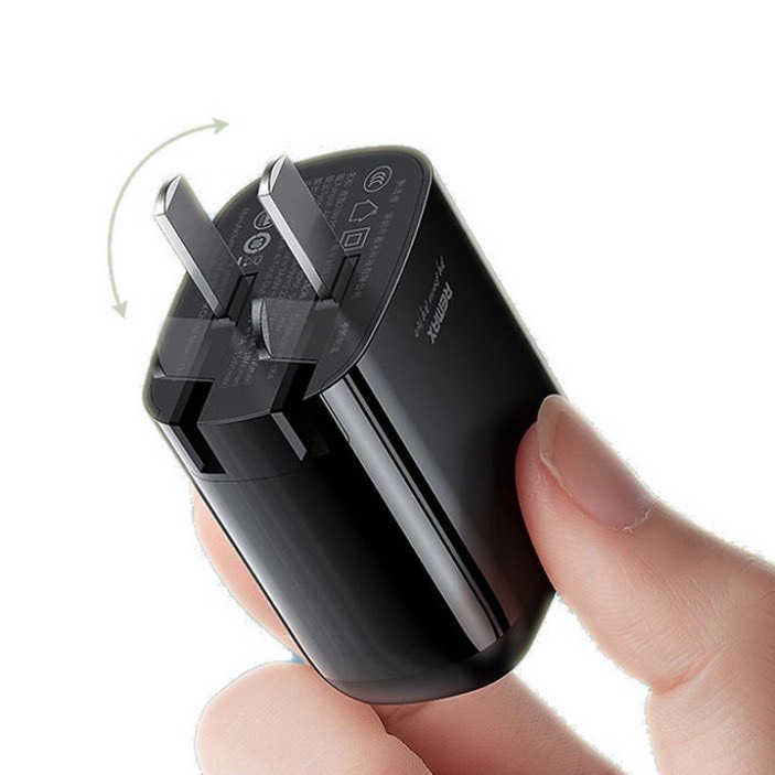 Củ Sạc Nhanh 20W Chính Hãng REMAX RP-U64 Công suất lên đến 20W - Tích Họp 2 Cổng USB PD, QC3.0
