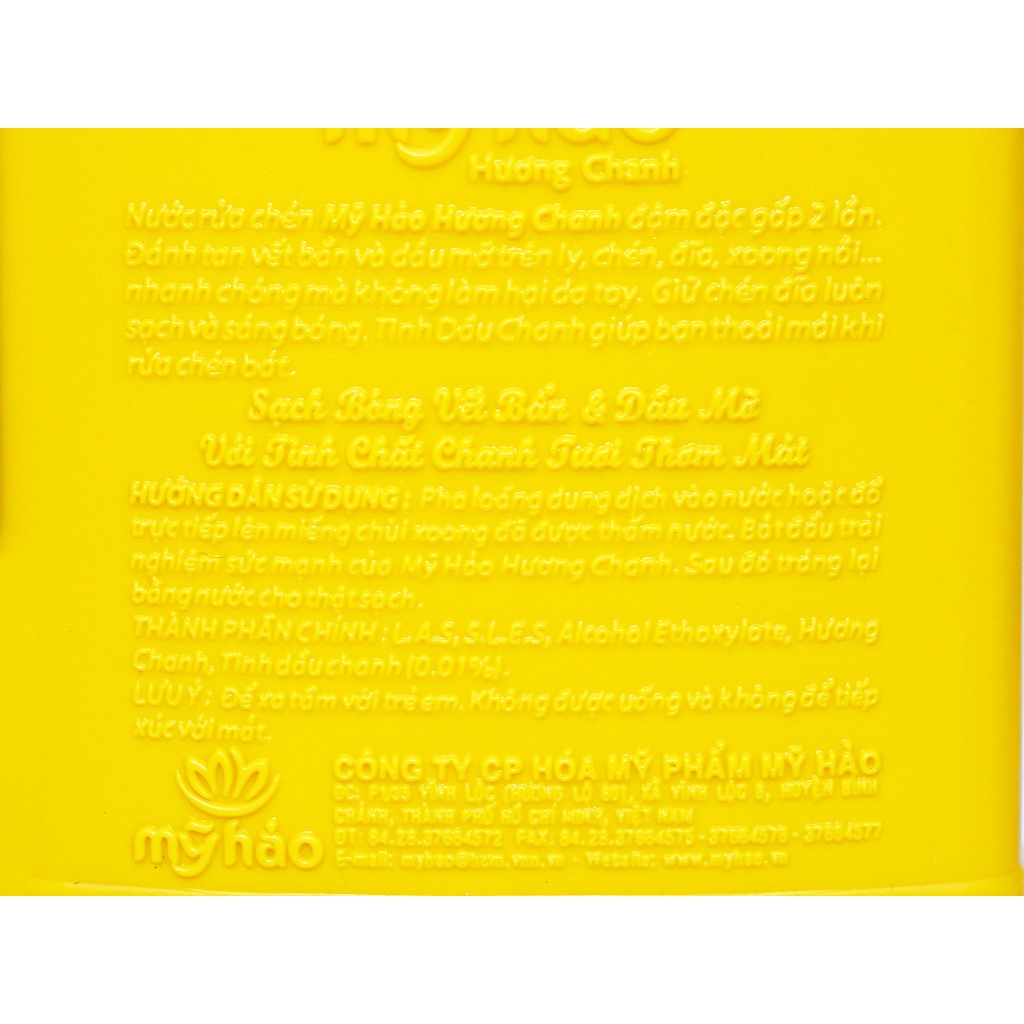 Nước rửa chén Mỹ Hảo hương chanh can 1.6kg
