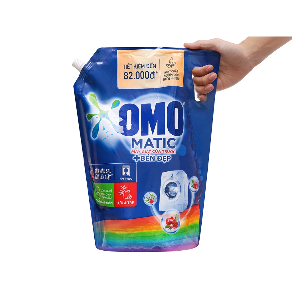 Nước giặt OMO CỬA TRƯỚC BỀN ĐẸP TÚI 3.6KG