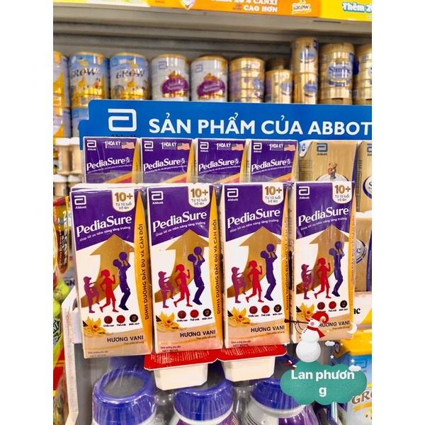 sữa pediasure  pha sẵn 10 tuổi+ ( 180ml lốc 4 hộp  )