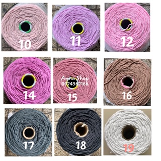 [Giá Tại Xưởng] 500gram Dây Thừng Màu Pastel Thắt Macrame 3mm