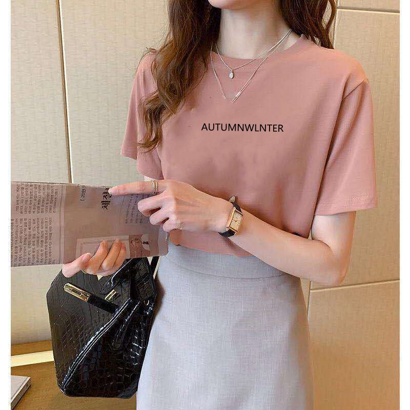 Korean version of loose fashion print trend short-sleeved T-shirt woman