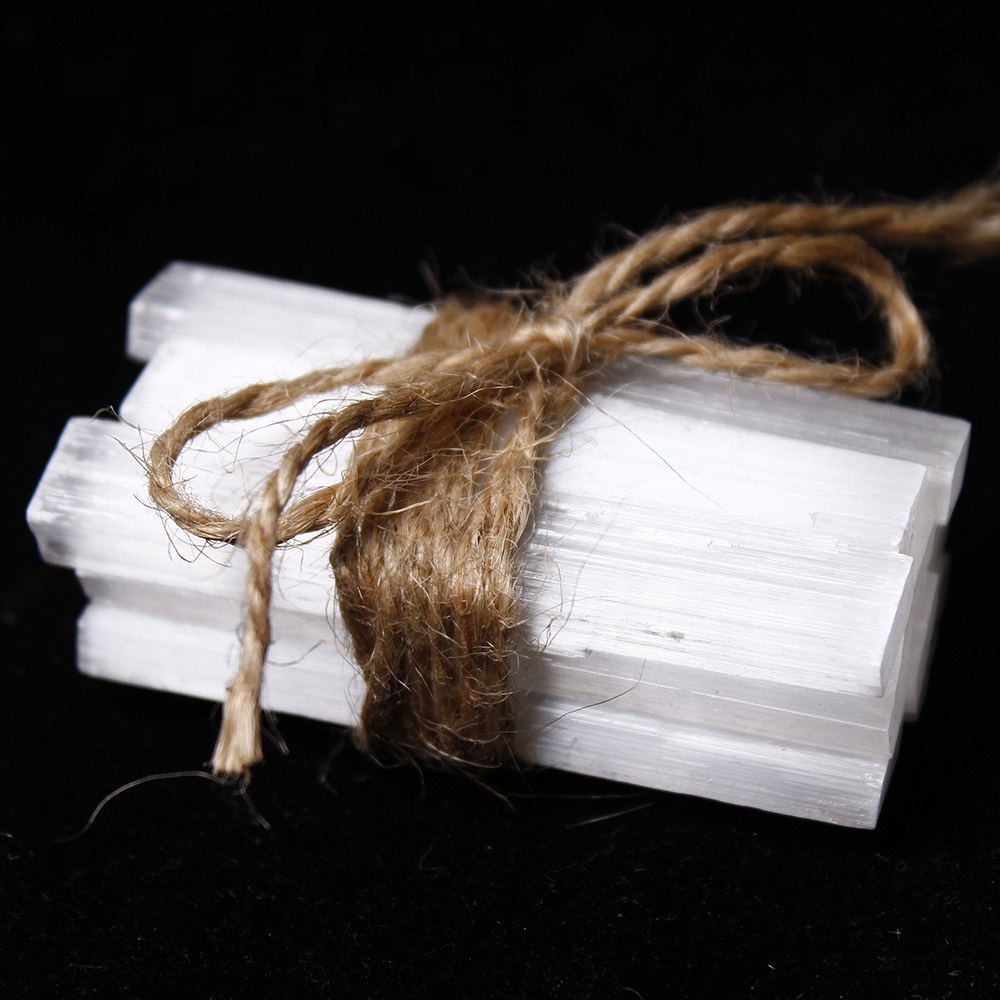 Đá thanh tẩy selenite, Selenite thô tự nhiên thanh tẩy bài Tarot, Selenite Crystal