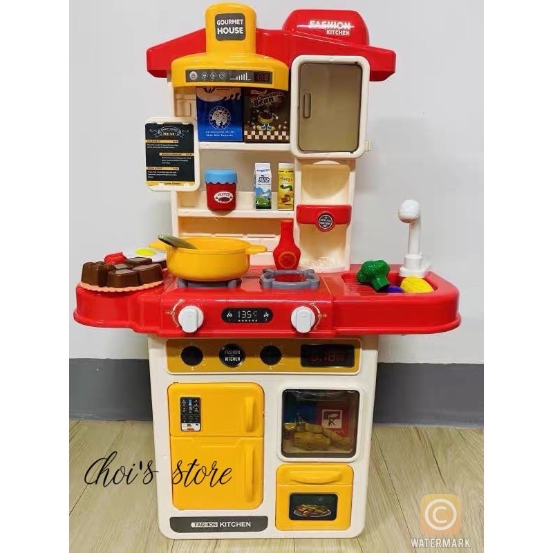 Đồ chơi quầy nấu ăn có hiệu ứng tạo khói