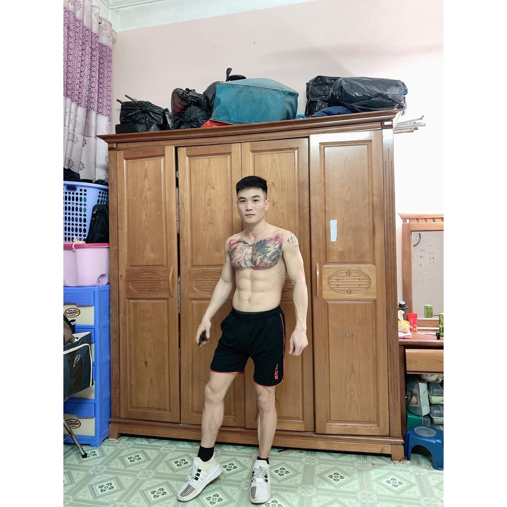 [𝗖𝗢𝗠𝗕𝗢 𝟱] Quần Short Thể Thao Nam ECHT 𝗛𝗮̀𝗻𝗴 𝗩𝗡𝗫𝗞 Quần Đùi Tập Gym Nam  Gồm 5 màu, Chất liệu co giãn