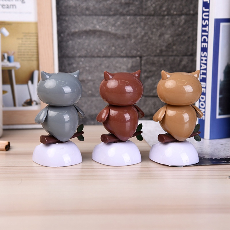 Mô Hình Chim Cú Hoạt Hình Bằng Năng Lượng Mặt Trời 5 &quot;Trang Trí Xe Hơi