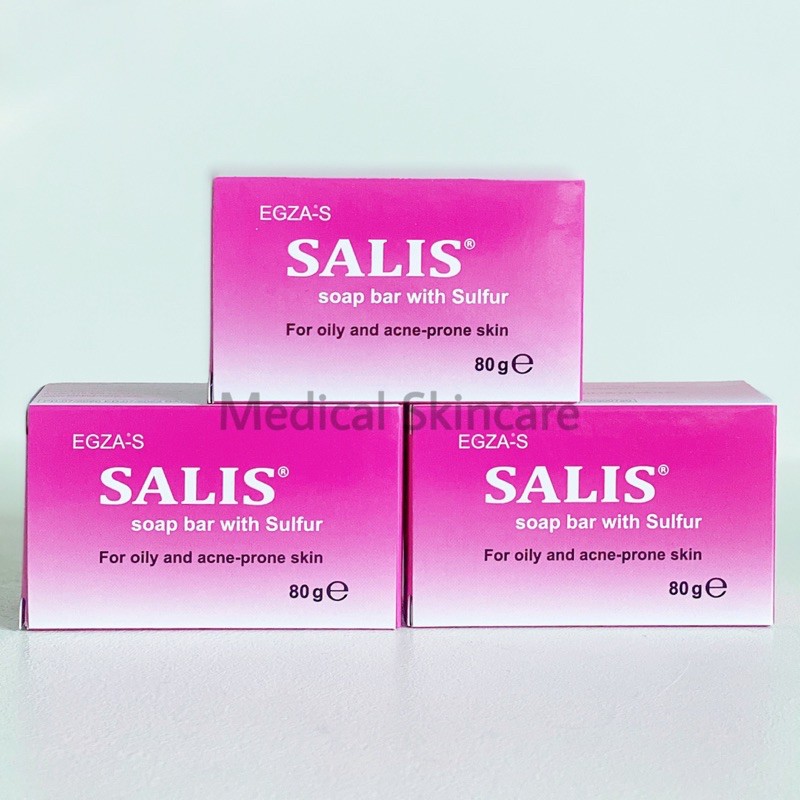 [ Chính Hãng ] Xà Bông Tắm Mụn Salis Soap Bar 80G