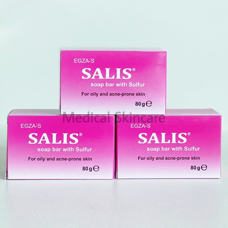 [ Chính Hãng ] Xà Bông Tắm Mụn SALIS SOAP BAR 80G