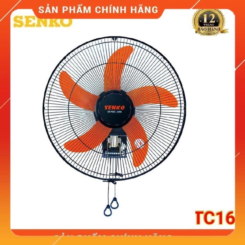 Quạt treo tường SENKO TC1880 | TC1882 | TC1886 | TC16 | TC1622 | TC1626 2 dây rút, (Hàng chính hãng - Bảo hành 12 tháng)