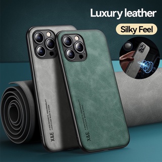 Ốp điện thoại da từ tính siêu mỏng cho iphone 11 pro max xs xr x 7 8plus