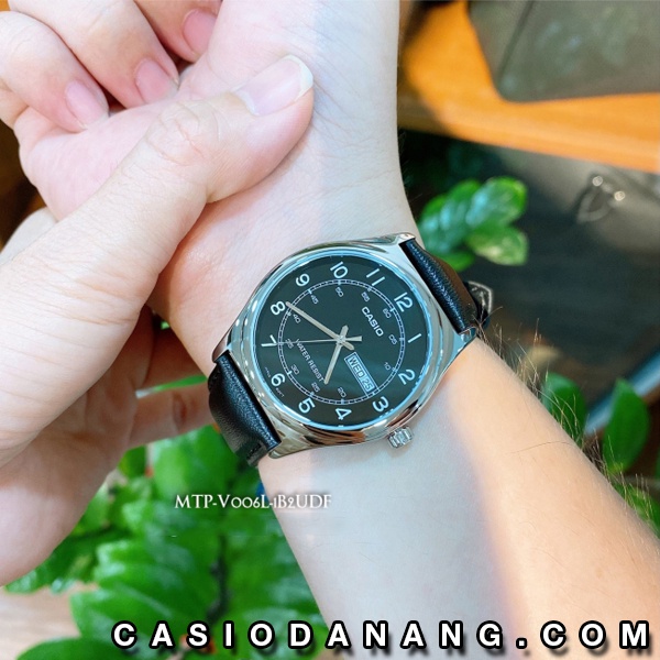 Đồng hồ nam dây da Casio chính hãng Anh Khuê MTP-V006L-1B2UDF (38mm)