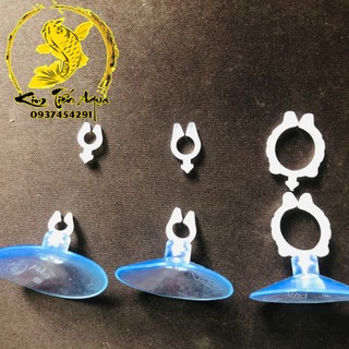 Nút Hít Kính | Nút Hít Giữ Ống Oxy, CO2 - Kẹp Giữ Cốc Sủi Oxy, Sủi CO2 Thủy Sinh - Kẹp Giữ Ống Nước