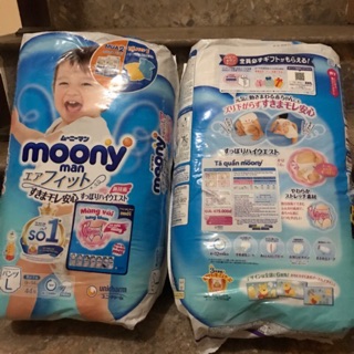 Bỉm moony tã quần L44 miếng