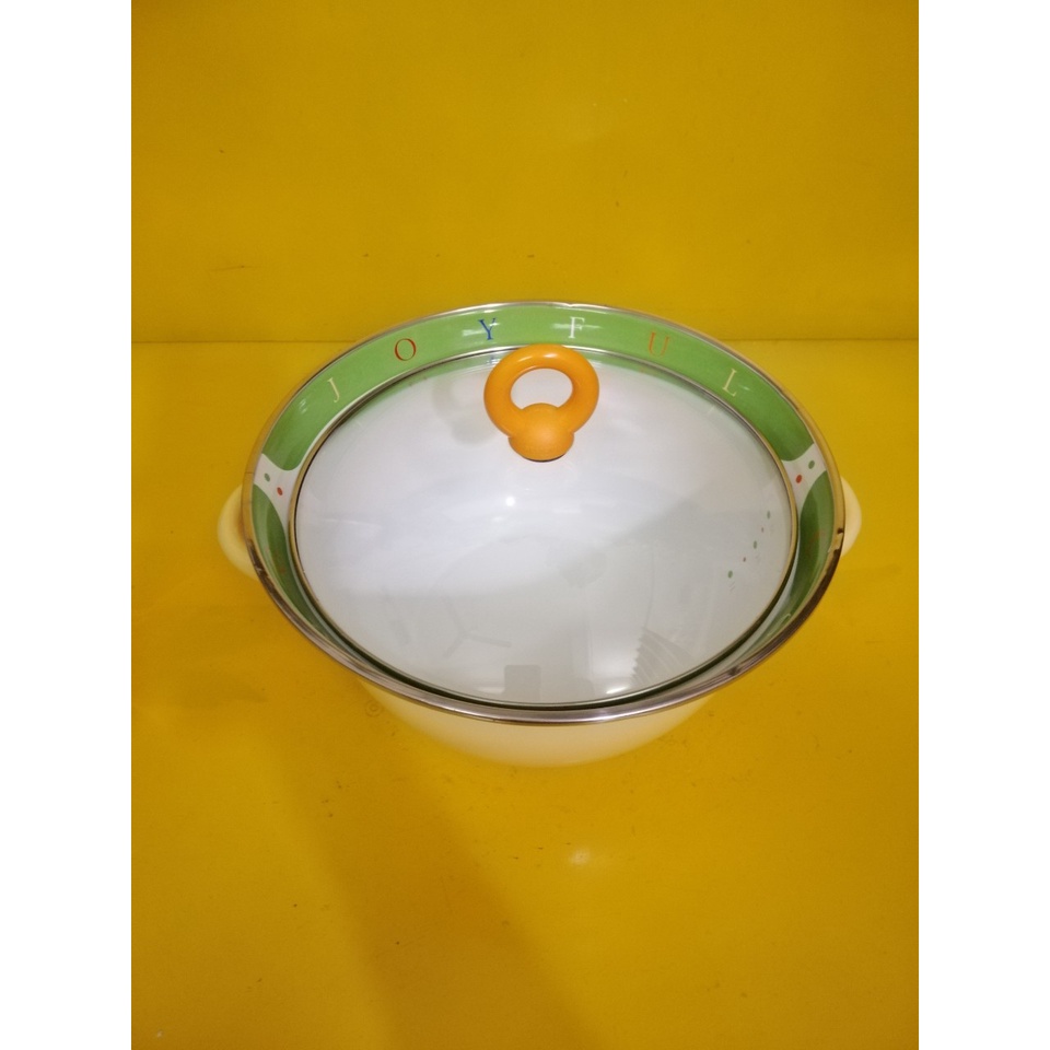 Nồi luộc men nội địa Nhật, size 27cm, cao 13cm (mã 726), Dùng được bếp từ