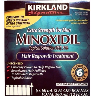 Thuốc mọc tóc-mọc râu Minoxidil 5% Kỉkland